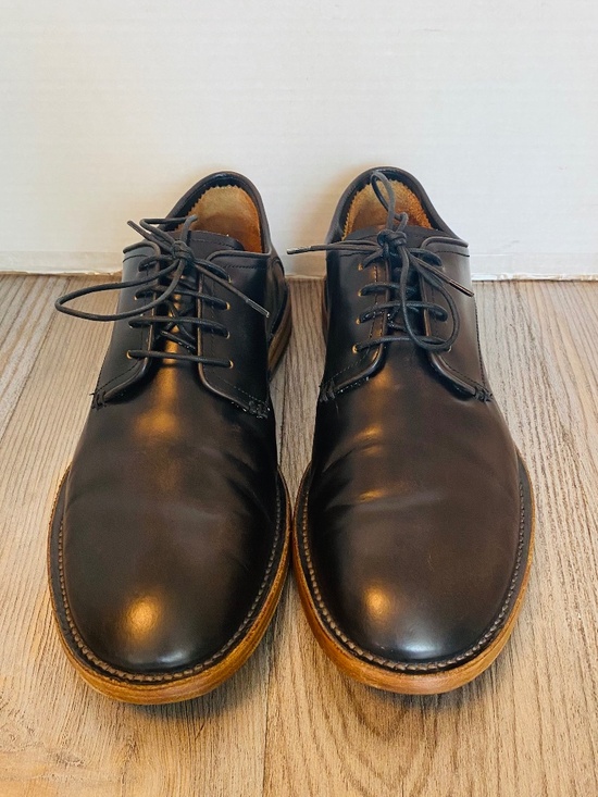 Barracuda Italy Mens Black Leather Oxfords Dress Shoes, EUR 43.5 / US 10.5. main image 5